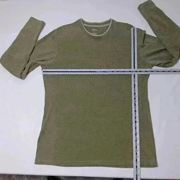 COPY - Kuhl Organic cotton crew neck long sleeve shirt.  Men's size L - Picture 4 of 9